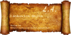 Lenkovics Anita névjegykártya